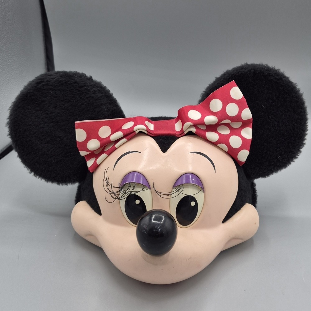Vintage Disney Character Fashions Minnie‎ Mouse Adult 3D Plastic Snapback Hat